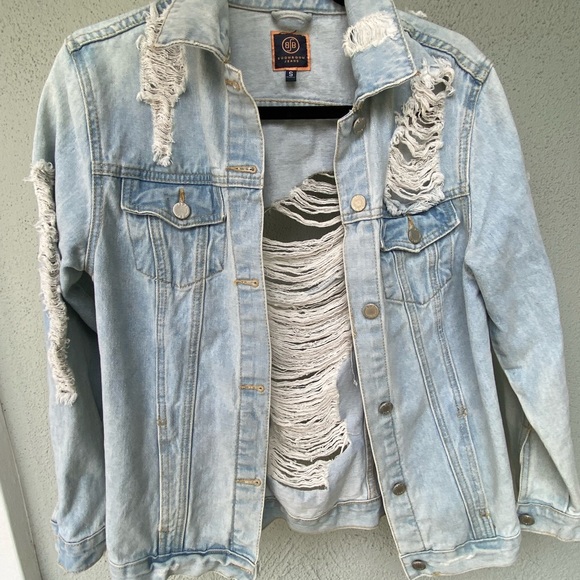 Boom Boom Ripped Jean Jacket (S) - Picture 3 of 9